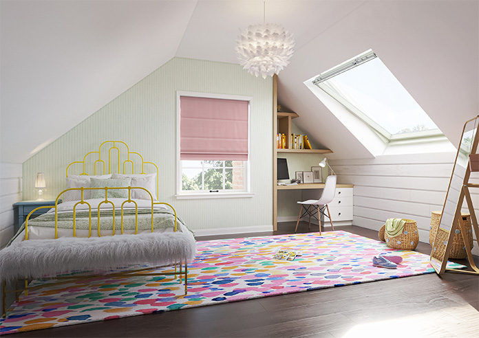 Ultra Luxe Velvet, Pink Orchid - Motorised Roman Blind - Image 6